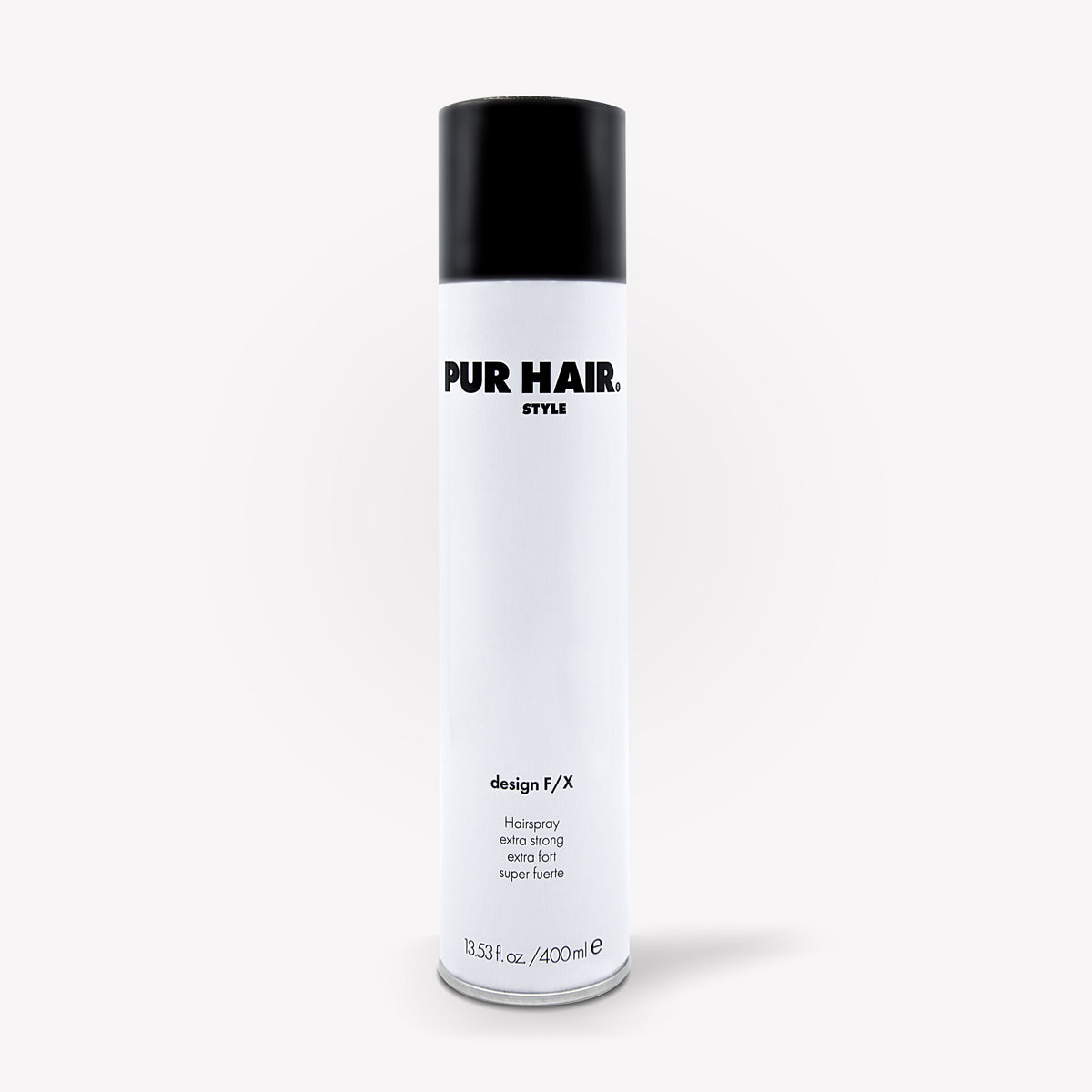 PUR HAIR Organic Design F/X 400 ml Haarspray in Weiß mit schwarzem Deckel