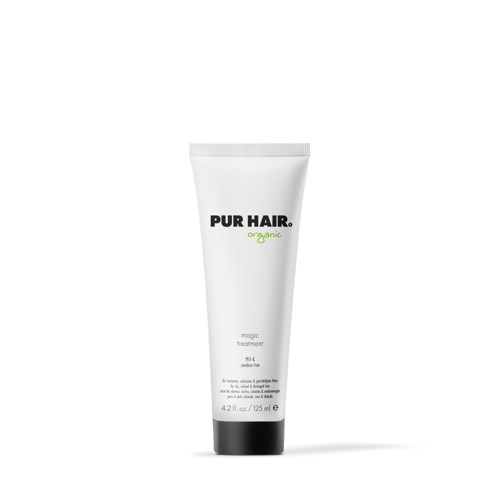 PUR HAIR Organic Magic Treatment, 125 ml Tube in Weiß mit schwarzem Deckel