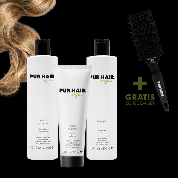 NATURGELOCKTES &  TROCKENES HAAR PFLEGE SET