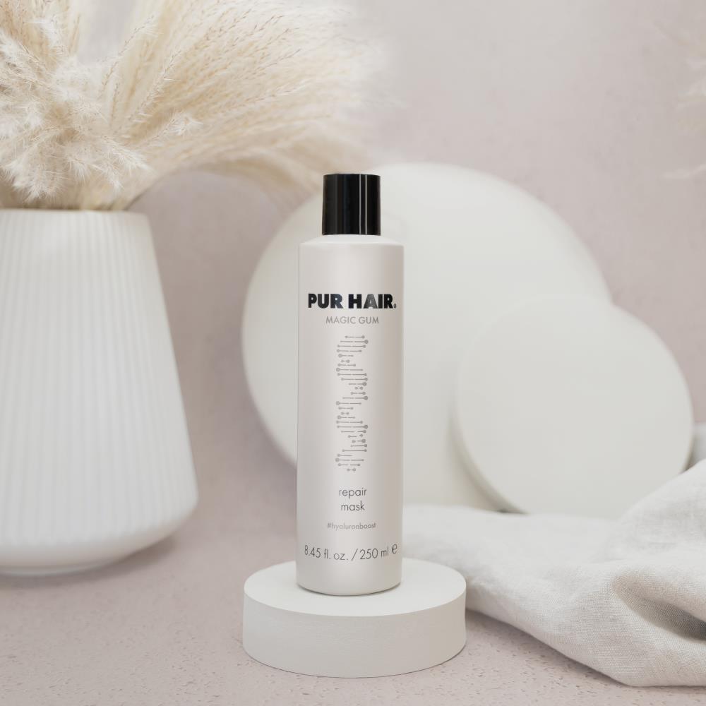PUR HAIR Magic Gum Repair Maske und Conditioner 250 ml – reparierende Pflege mit Hyaluronboost für trockenes, strapaziertes Haar